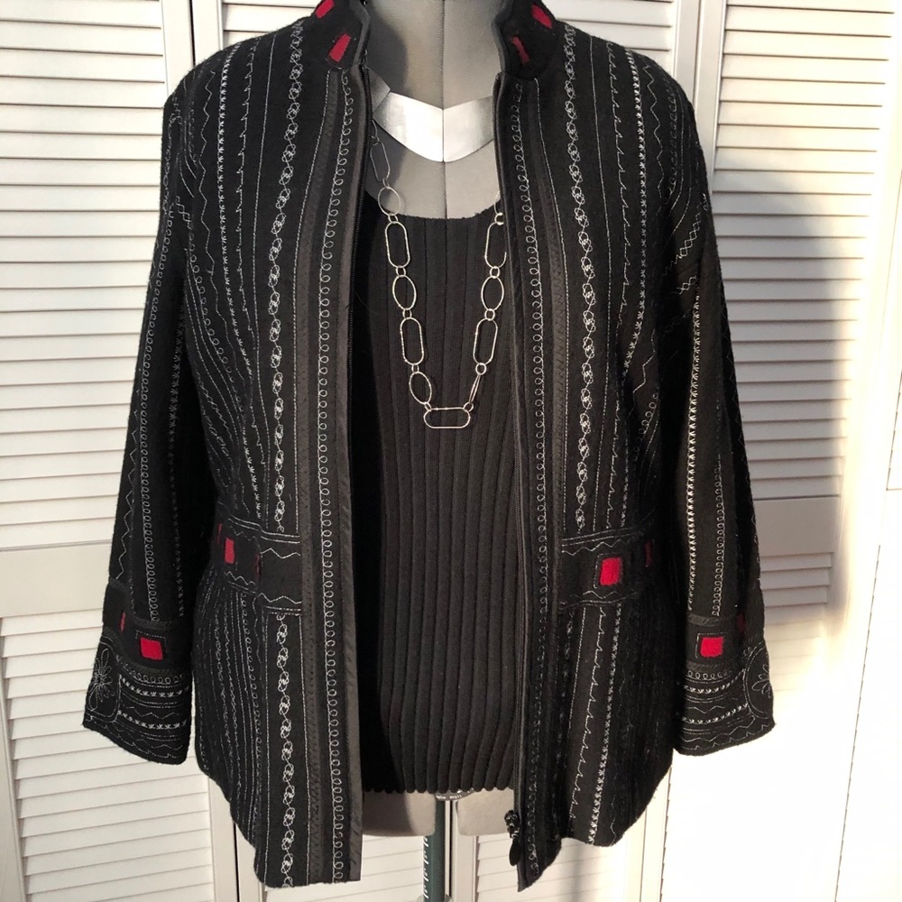 Vintage wool Icelandic design jacket